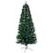 6ft. Pre-Lit Fiber Optic Artificial Christmas Tree with Star Tree Topper and Pot, LED Color-Changing Lights